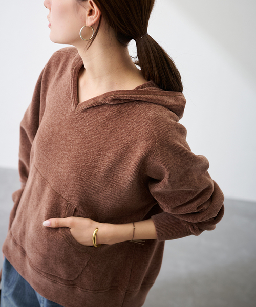 新品⭐︎FRAMeWORK WOOL ニットワイドパンツ　ブラウン36 FRAMeWORK（フレームワーク）の「WOOLニットワイドパンツ（その他