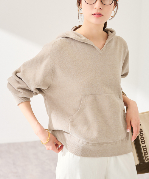 24AW 極美品 フレームワーク ニットプルオーバー パーカー フーディー FRAMeWORK（フレームワーク） ニット セーター ショートモールニット