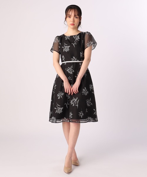 「LAISSE PASSE」 半袖ワンピース SMALL ピンクベージュ レディースの画像