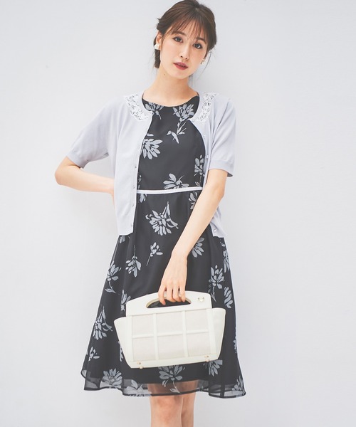 「LAISSE PASSE」 半袖ワンピース SMALL ピンクベージュ レディースの画像