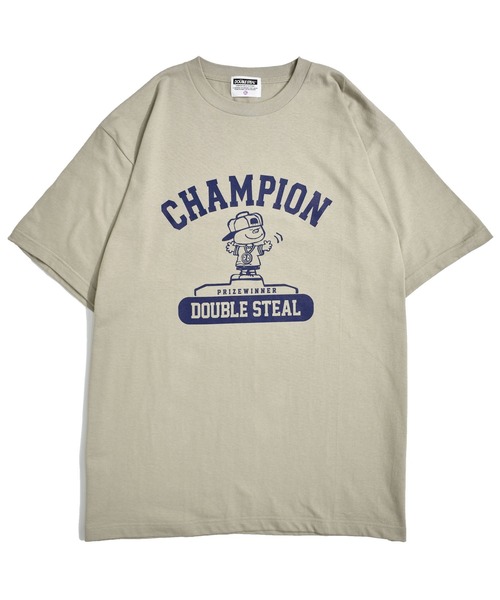 「DOUBLE STEAL」 半袖Tシャツ - ブラック メンズ_画像9