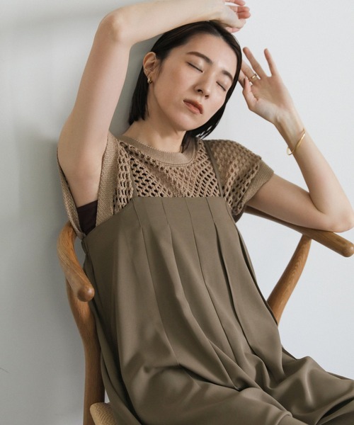 「select MOCA」 オーバーオール FREE ブラック レディース_画像2