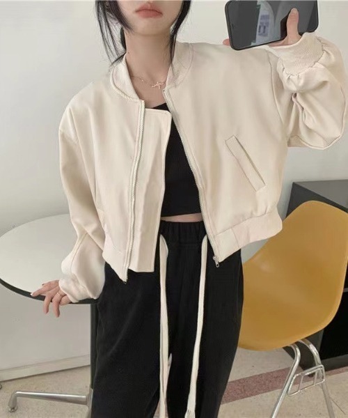 「gossip！ロサンゼルス」 ブルゾン FREE オフホワイト レディース_画像2