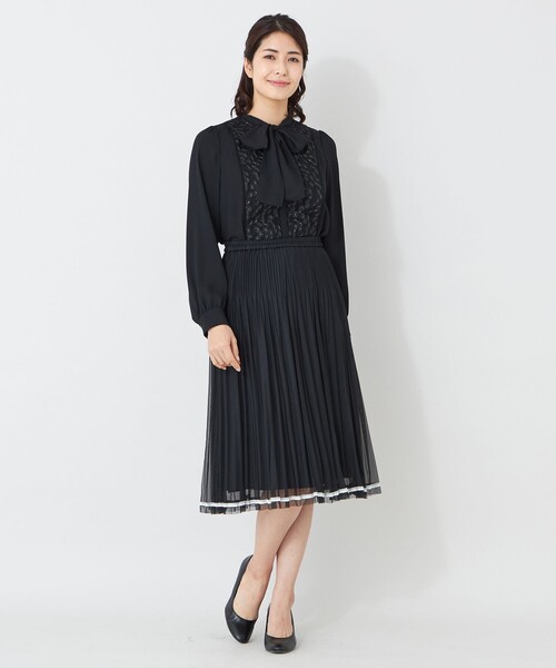 TO BE CHIC（トゥー ビー シック） スカート 配色レース プリーツ