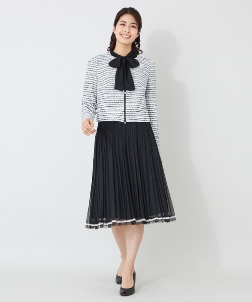 TO BE CHIC（トゥー ビー シック） スカート 配色レース プリーツ