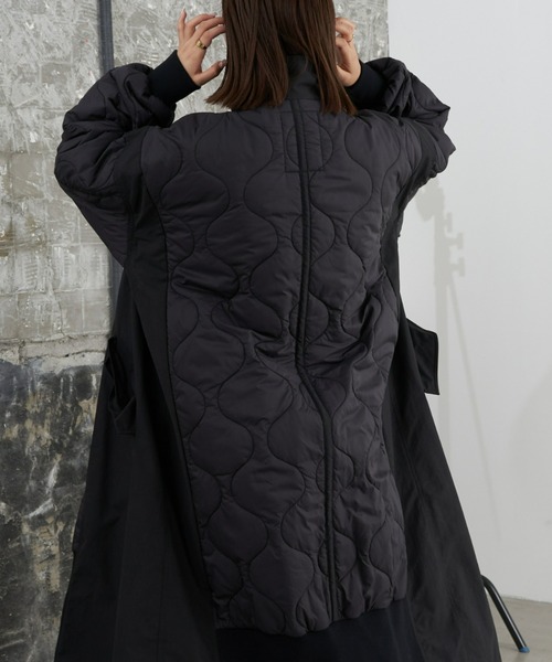 「etsinta」 コート ONE SIZE ブラック レディース_画像7