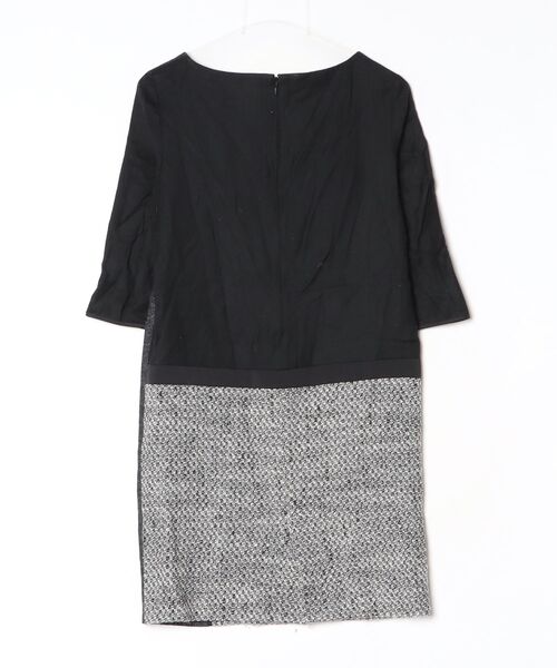 「LAUTREAMONT」 7分袖ワンピース 38 ブラック レディース_画像2