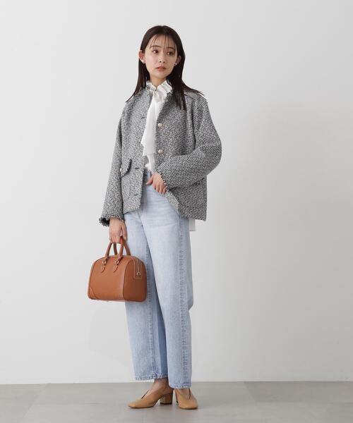 「N.（N. Natural Beauty Basic）」 長袖ブラウス MEDIUM グレー レディース_画像6