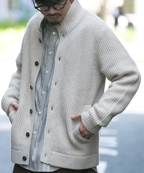 「URBAN RESEARCH ROSSO MEN」 カーディガン LARGE ブラック メンズ_画像3