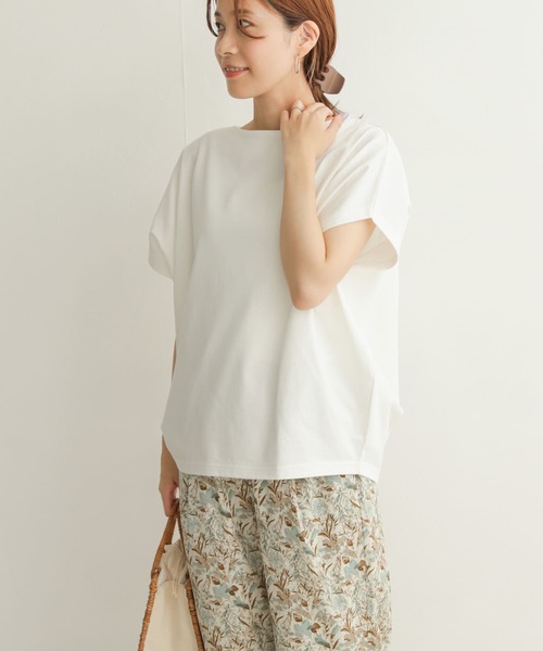 「URBAN RESEARCH DOORS」 半袖カットソー MEDIUM ベージュ レディース_画像3