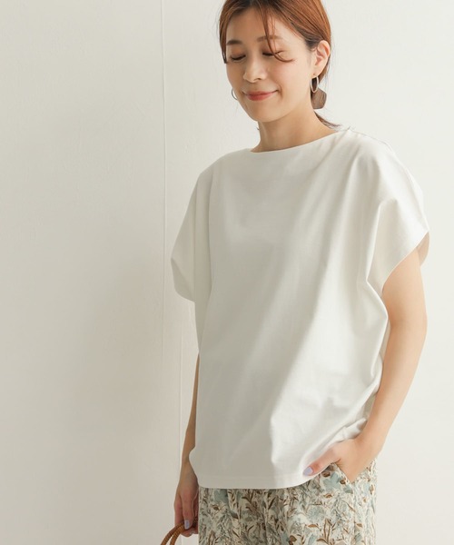 「URBAN RESEARCH DOORS」 半袖カットソー MEDIUM ベージュ レディース_画像7