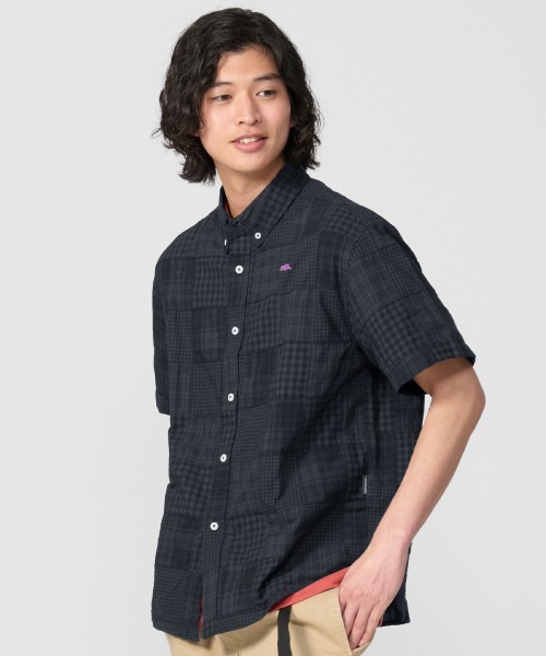 KRIFF MAYER（クリフメイヤー） シャツ 半袖 パッチワーク半袖シャツ