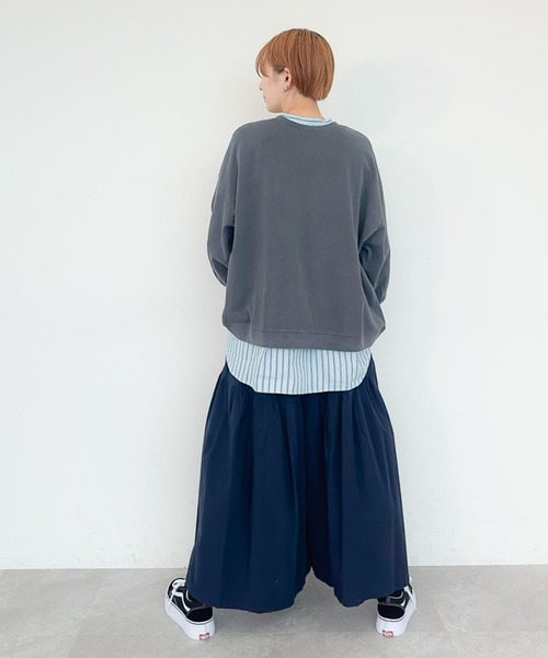 「niko and...」 スウェットカットソー LARGE キャメル レディース_画像4