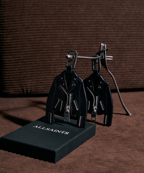 ALLSAINTS（オールセインツ） キーホルダー BALFERN LEATHER KEYRING