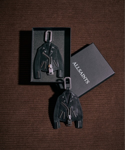 ALLSAINTS（オールセインツ） キーホルダー BALFERN LEATHER KEYRING