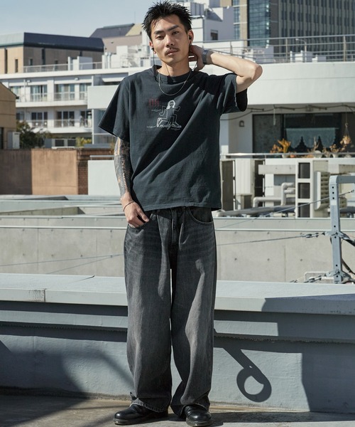 【タグ付き未使用】REMI RELIEF レミレリーフDALLAS Tシャツ REMI RELIEF/レミレリーフ】DALLAS Tシャツ(BROWN) ミューズドゥ