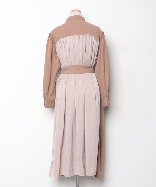 「Her lip to」 シャツワンピース S ブラウン レディース_画像2