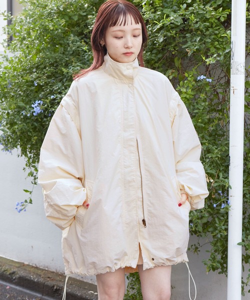 「w closet」 ナイロンブルゾン FREE アイボリー レディース_画像7