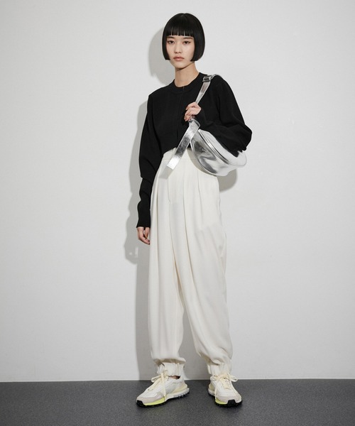 「ADAM ET ROPE'」 ショルダーバッグ FREE シルバー レディース_画像7