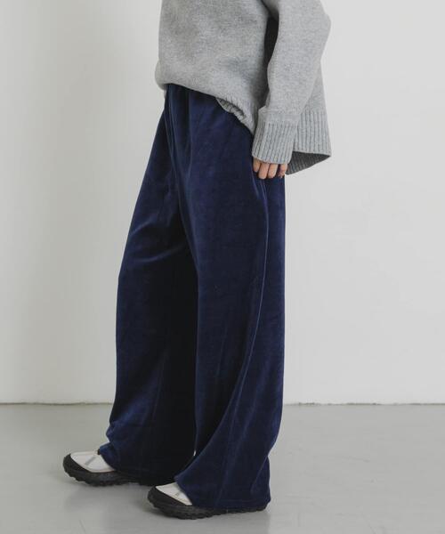 「EKAL」 イージーパンツ ONE ネイビー レディース_画像7