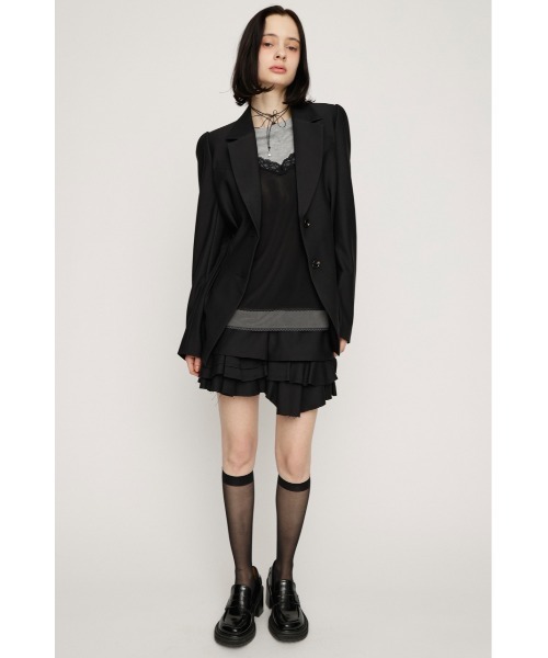 【SLY】 人気完売商品レイヤードフリルスコート新品未使用品ブラックsize 1 SLY（スライ） スカート LAYERED FRILL SKORT レイヤードフリル