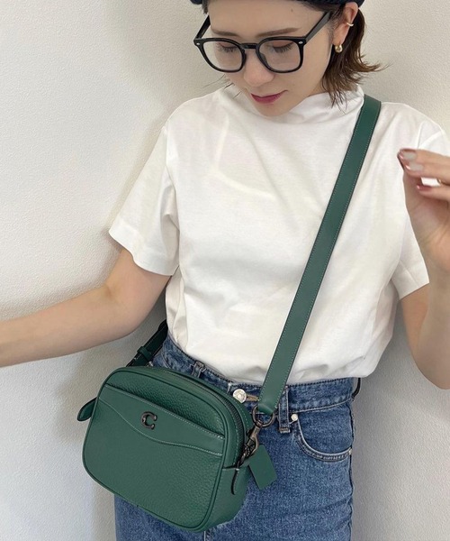 「COACH」 ショルダーバッグ ONE グリーン系その他 レディース