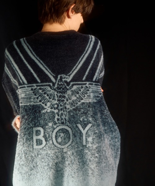 「BOY LONDON」 長袖ニット L ブラック メンズ_1