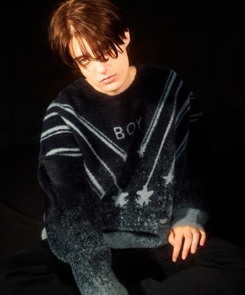 「BOY LONDON」 長袖ニット L ブラック メンズ_3