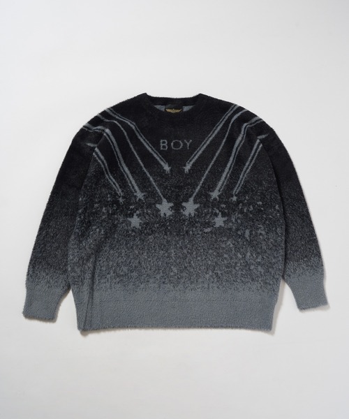 「BOY LONDON」 長袖ニット L ブラック メンズ_4