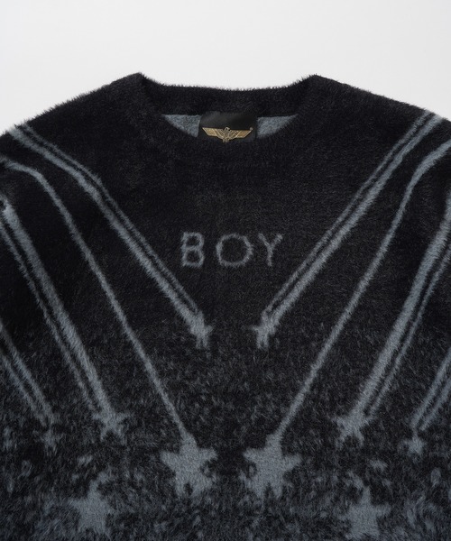 「BOY LONDON」 長袖ニット L ブラック メンズ_6