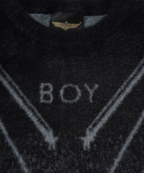 「BOY LONDON」 長袖ニット L ブラック メンズ_7