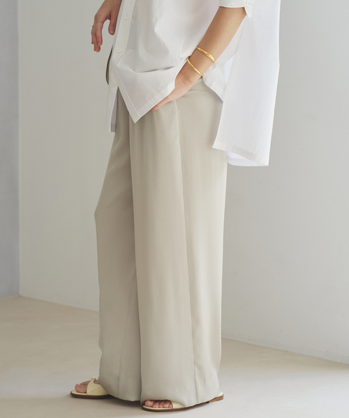 plage(プラージュ) パンツ 「追加」dull satin relax パンツ plage(プラージュ) パンツ 「追加」dull satin relax パンツ