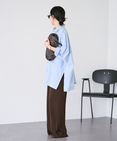 plage（プラージュ） ワイドパンツ パンツ 「追加」dull satin relax