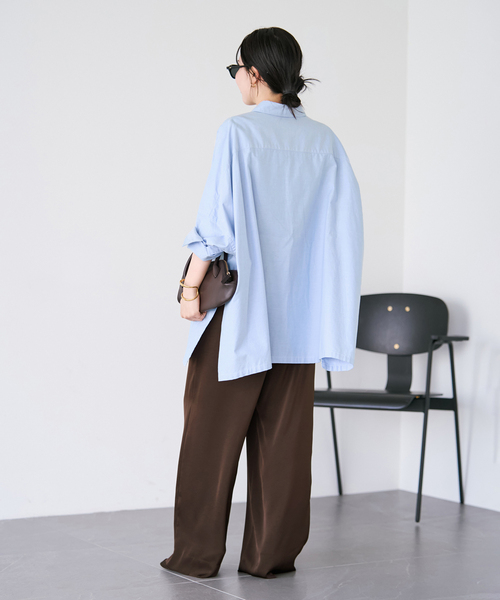 plage（プラージュ） パンツ 「追加」dull satin relax パンツ