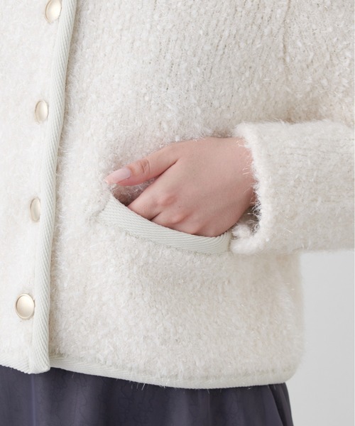 「CELFORD」 ニットカーディガン ONE SIZE グレー レディースの画像