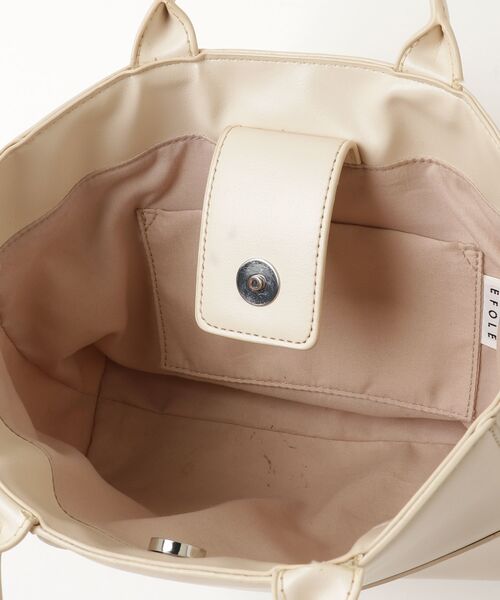 「EFOLE」 ハンドバッグ FREE オフホワイト レディース_画像4