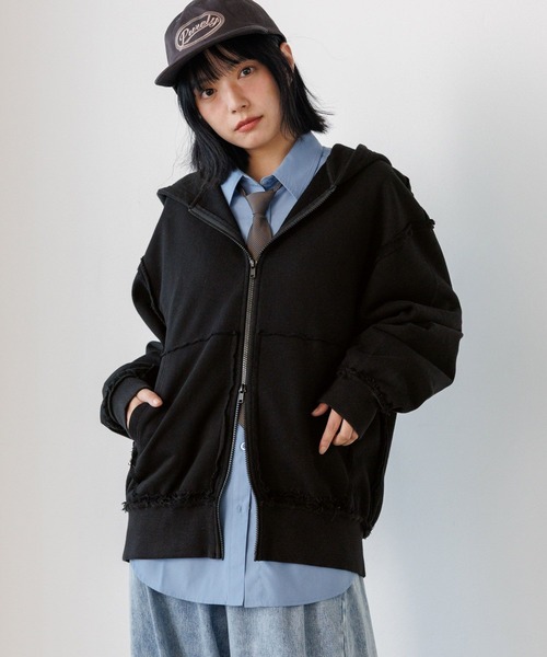 パーカー専用 PBLIM パーカー 「UNISEX/シルエットが選べる」リメイクフウジップ