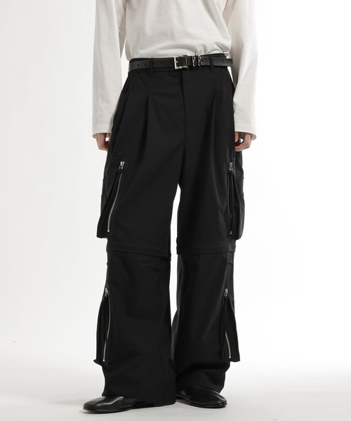 HARE（ハレ） カーゴパンツ CLEAR TEXTURE ZIPカーゴパンツ(HARE