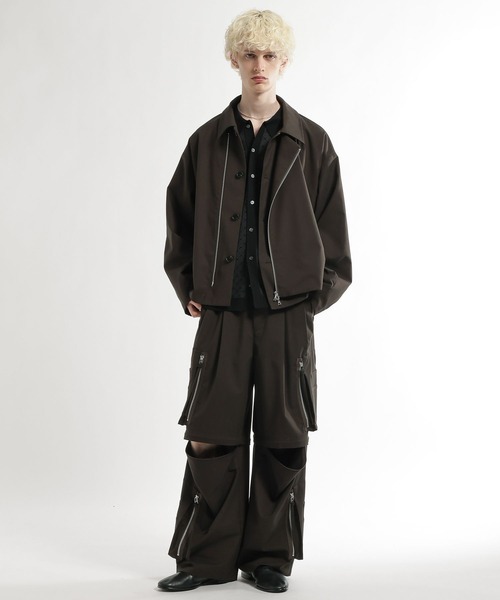 HARE（ハレ） カーゴパンツ CLEAR TEXTURE ZIPカーゴパンツ(HARE