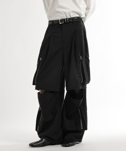 HARE（ハレ） カーゴパンツ CLEAR TEXTURE ZIPカーゴパンツ(HARE