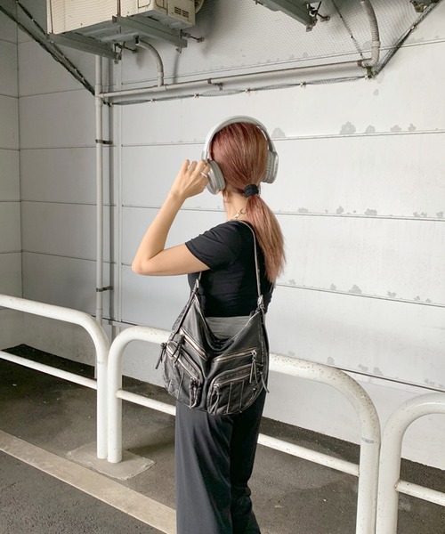 「non-hedge」 ハンドバッグ FREE シルバーグレー レディース_画像7