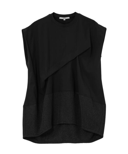 UN3D.（アンスリード） tシャツ HEM MESH COCOON TOP / ヘムメッシュ