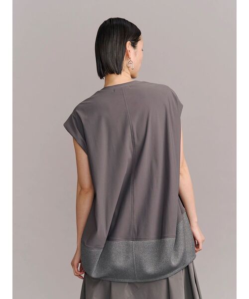 UN3D.（アンスリード） tシャツ HEM MESH COCOON TOP / ヘムメッシュ