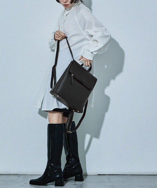 「HUNDRED」 リュック ONE SIZE チョコ レディース_画像3