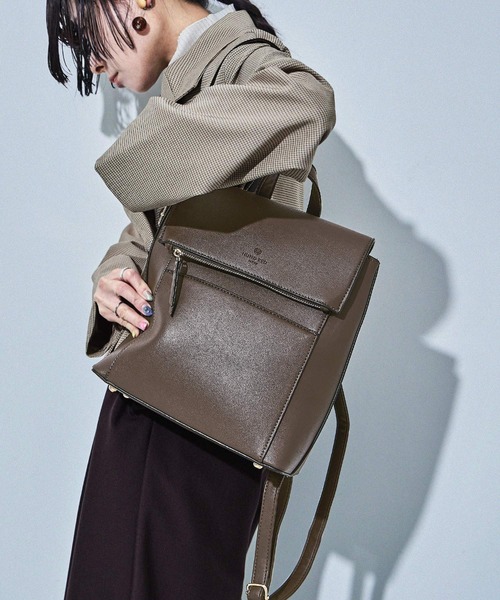 「HUNDRED」 リュック ONE SIZE チョコ レディース_画像8