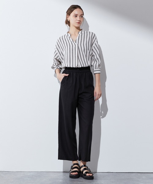 「LE SOUK HOLIDAY」 スラックス L ブラック レディース_画像3