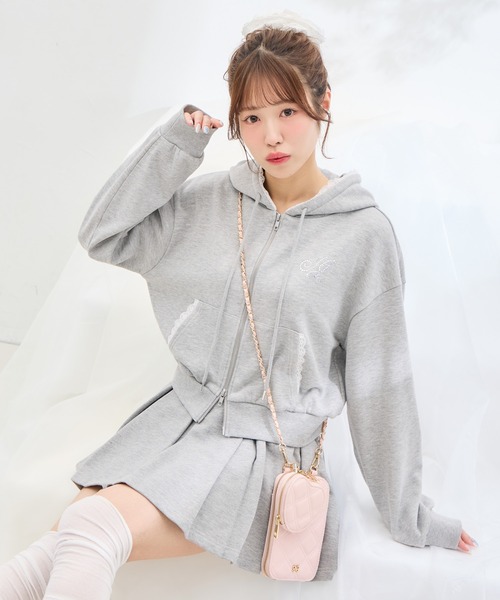 INGNI（イング） スカート スウェットプリーツスカート(セットアップ