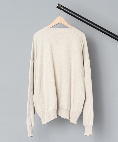 「REMI RELIEF」 スウェットカットソー LARGE オートミール メンズの画像