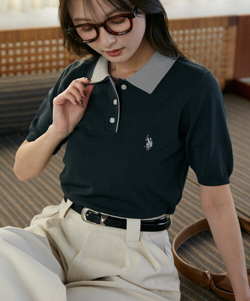 U.S. POLO ASSN.（ユーエスポロアッスン） ポロシャツ ポロ × PUBLUX