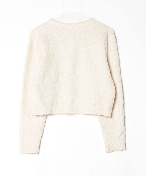 「merry jenny」 ニットカーディガン FREE オフホワイト レディース_画像2